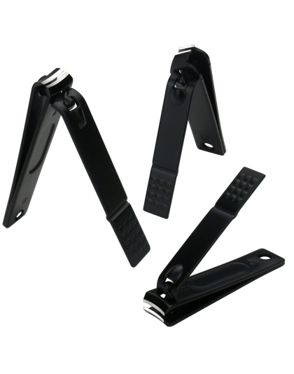 Manicure Set Nail Clippers Kit Professional Stainless Steel Nail Care Tools with Leather Travel Case 10 in 1 Black/Purple