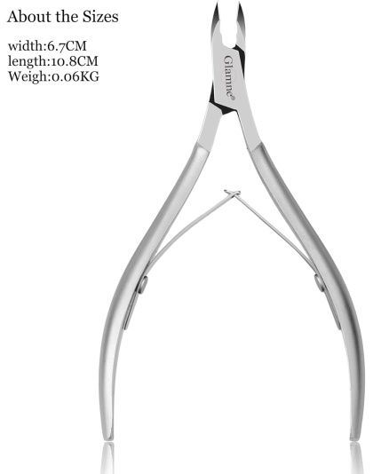 Cuticle Nippers Nail Manicure Cuticle Clippers Trimmer Dead Skin Remover Professional Stainless Steel Cuticle Cutters for Salon or Home Use