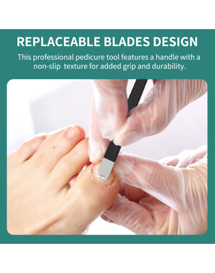 Pedicure Knife Set, 9 Types Replaceable Blades Pedicure Tool Ingrown Toenail Removal Blades Kit, Foot Callus Corn Dead Skin and Hard Skin Removal Tool for Feet