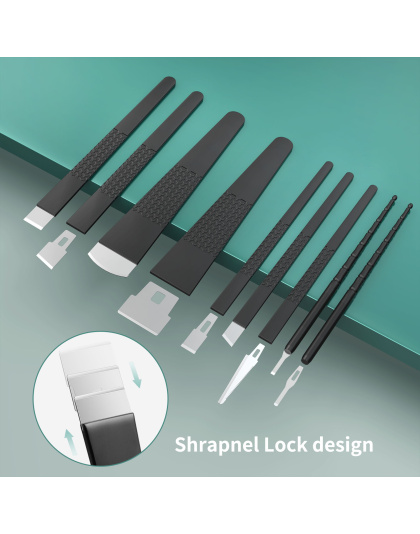 Pedicure Knife Set, 9 Types Replaceable Blades Pedicure Tool Ingrown Toenail Removal Blades Kit, Foot Callus Corn Dead Skin and Hard Skin Removal Tool for Feet