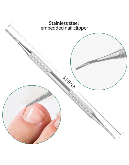 5-in-1 Toenail Clippers for Seniors with Thick &amp; Ingrown Nails – Professional Pedicure Kit with Long Handle Nail Cutter, Slanted Curved Blade, Nail File &amp; Lifter – Gift Set with Leather Case